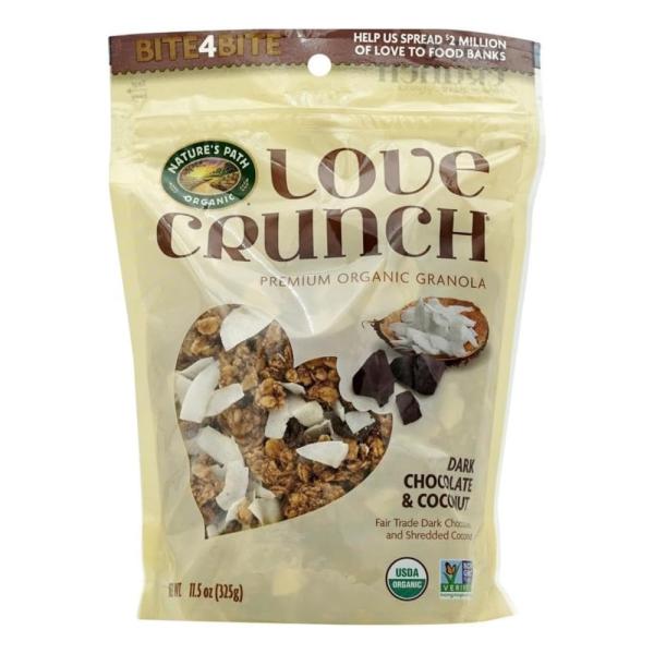 他サイト： 【10%OFF】ネイチャーズパース ラブクランチ オーガニックグラノーラ ダークチョコレート&amp;マカロン 325g NATURES PATH 325G【SW09】の商品画像