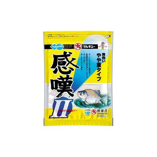 「感嘆」よりも重さがあり、ハリスの張りが早く、アタリが明確。また高活性時にはエサを安定させ、釣りやすくなります。黄色に仕上がるため水中でのアピールが強く、食い渋りには食い気を誘います。