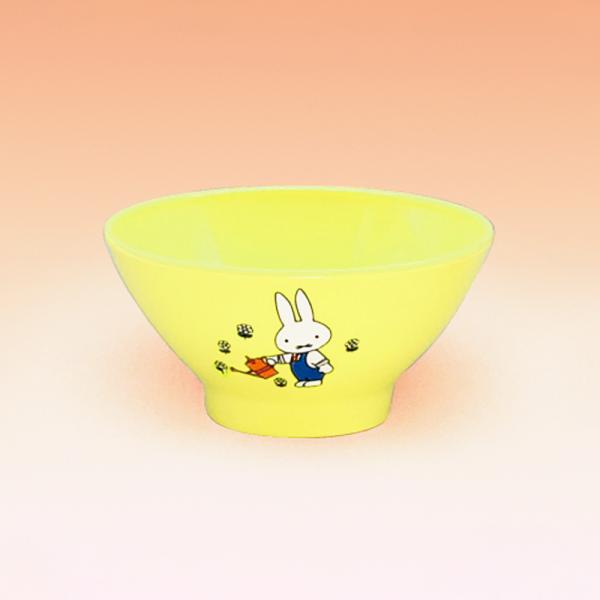 メラミン子供用食器 ミッフィー+カラー 飯碗 イエロー(100φ×H50mm 175cc) 関東プラスチック工業[CM-1] 業務用 保育園・幼稚園向け
