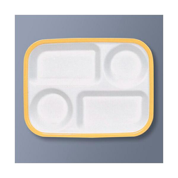 ※受注生産品※ポリプロピレン 角ランチ皿 PPカラー食器 イエロー LD-12NY(220×290×H30mm)三信化工