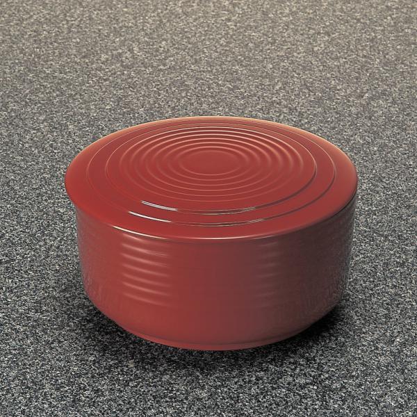 メラミン 二人半飯櫃(身・蓋セット) 和風食器アイテム ウルミ 543F/534MC-C(191φ×H100mm 1550cc)マンネン