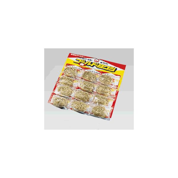 清掃用品・スポンジ・たわし 厨房用 真鍮ゴールドタワシ 60g（12