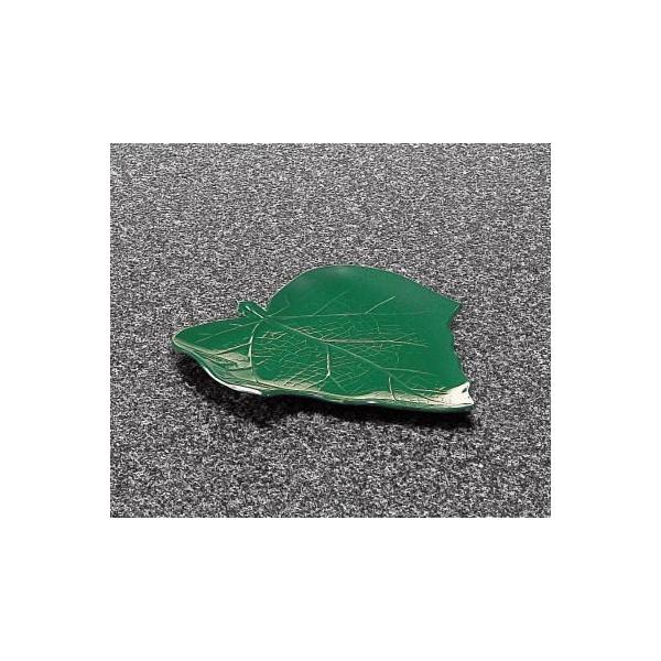 メラミン 和風食器アイテム 木の葉銘々皿・小 グリーン (149×131×15mm) マンネン/萬年[560S-G] 業務用 プラスチック製