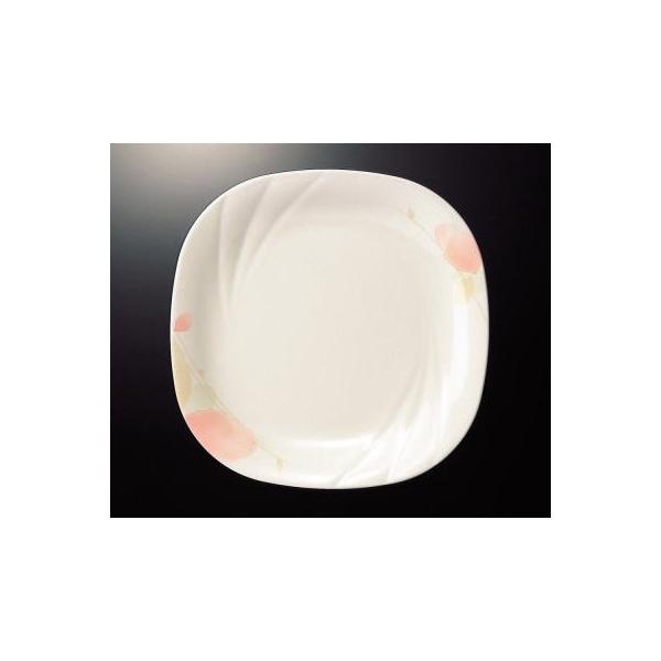 メラミン マリエ 21cm平皿 (210×210×19mm) マンネン/萬年[MR-2008] 業務用プラスチック製洋食器