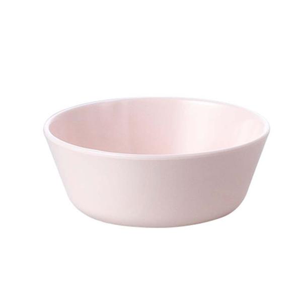 こども用 メラミン製 11cm平鉢 ピーチ(φ110×H45mm・260ml) 信濃化学/shinca[626]