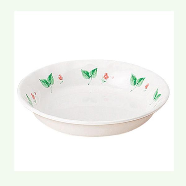 メラミン製 18cm深皿 ラズベリー(φ180×H36mm・520ml) 信濃化学/shinca