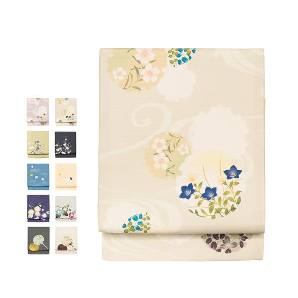 【お買い得SALE❗️】美品 夏用名古屋帯 名古屋仕立て KYOETSU 訳あり(正絹九寸名古屋帯)夏物 お仕立て上がり 絽 夏用