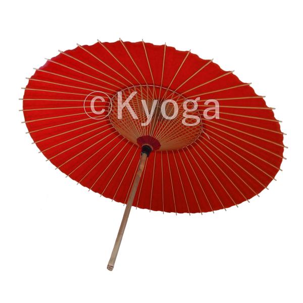 和傘 大番傘 赤 別注品 雨天使用可能 ／雨傘／蛇の目傘 :AC0102:和傘 
