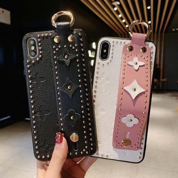 オルチャン ベルト付き 落下防止 本革 スマホケース 携帯ケース アイフォン　ケース　iPhone11 iPhone11pro iPhone7 iPhone8 iPhoneX  iPhoneSE2