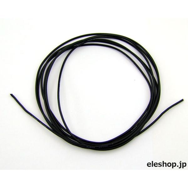 SI-AWG22-2M-BK シリコンワイヤーより線 L-2m AWG22 (黒)