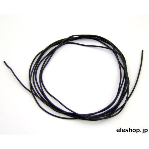 SI-AWG26-2M-BK シリコンワイヤーより線 L-2m AWG26 (黒)
