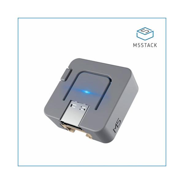 M5STACKの超小型マイコン開発モジュール「ATOM Lite」。Wi-Fi/Bluetoothに対応するSoC「ESP32-PICO」をメインに、押しボタンスイッチとRGB LED、Groveモジュール接続用コネクタ等が24mm角のケー...