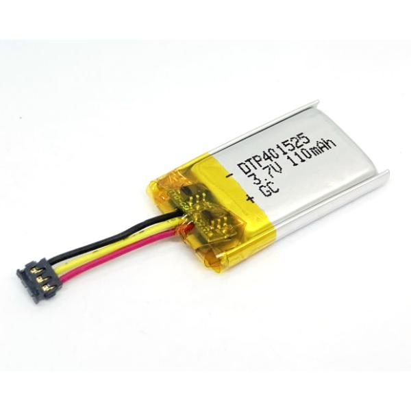 DTP401525-XE リチウムイオンポリマー電池 3.7V 110mAh