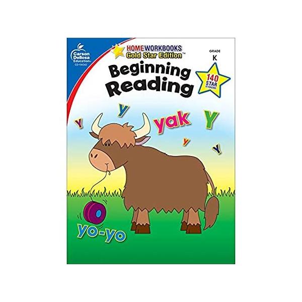 Carson Dellosa Beginning Reading Workbook&amp;#x2014;Kindergarten Early Reader Phonics ���s�A���i