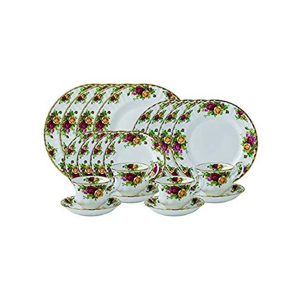 Albert Old Country Roses 20-Piece Dinnerware Set, Service for 4 sAi