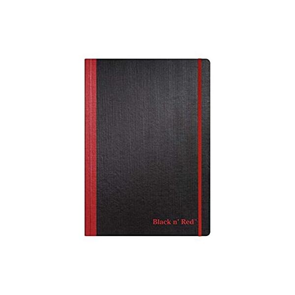 Black n' Red Casebound Flexible Cover Notebook, Large, Black, 72 Ruled Shee sAi