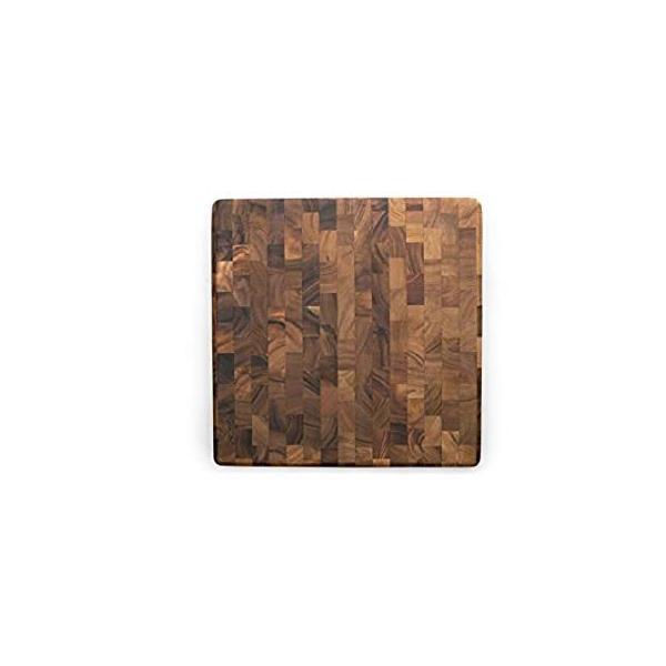 Ironwood Gourmet, Acacia Wood, 14-inch by 14-inch by 1.25-inch Square End G ���s�A���i