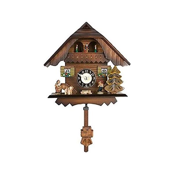 River City Clocks Quartz Cuckoo Clock - Painted Chalet with Dancers - Wesmi