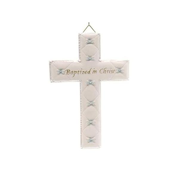 Bas Relief Baptism Cross for a Boy