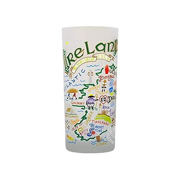 catstudio Ireland Drinking Glass | Geography Inspired Artwork Printed on a