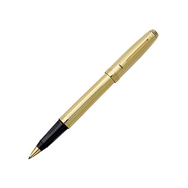 Sheaffer Prelude Rollerball Pen Fluted Gold Plate - Gold Trim ���[���[�{�[���y�� (���s
