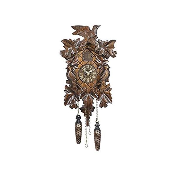Trenkle Quartz Cuckoo Clock 5-Leaves, Bird TU 351 Q