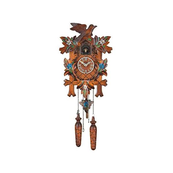 Trenkle Quartz Cuckoo Clock 5-Leaves, Bird