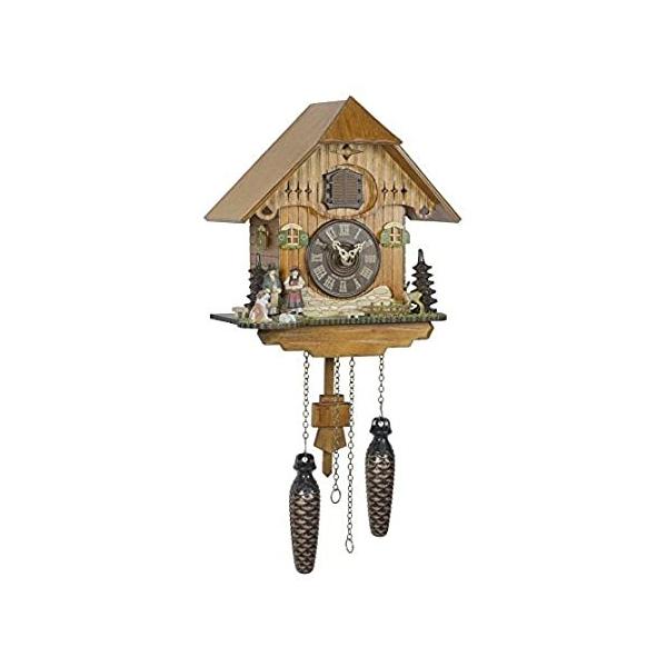Trenkle Quartz Cuckoo Clock Black Forest House, Couple TU 427 Q