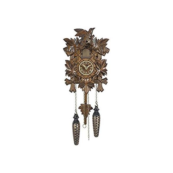 Trenkle Quartz Cuckoo Clock 5 Leaves, Bird TU 412 Q
