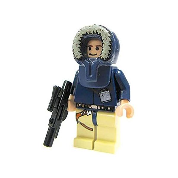 Han Solo (Hoth) - LEGO Star Wars Mini Figure with Short Blaster and Fur Hoo