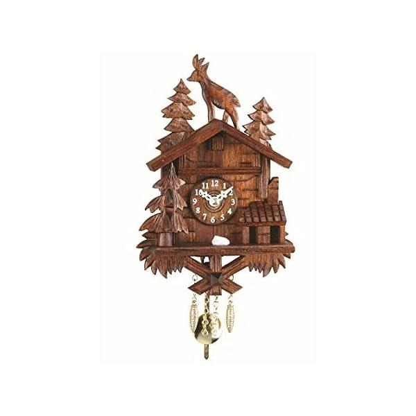 Trenkle Kuckulino Small Black Forest Clock with Quartz Movement and Cuckoo