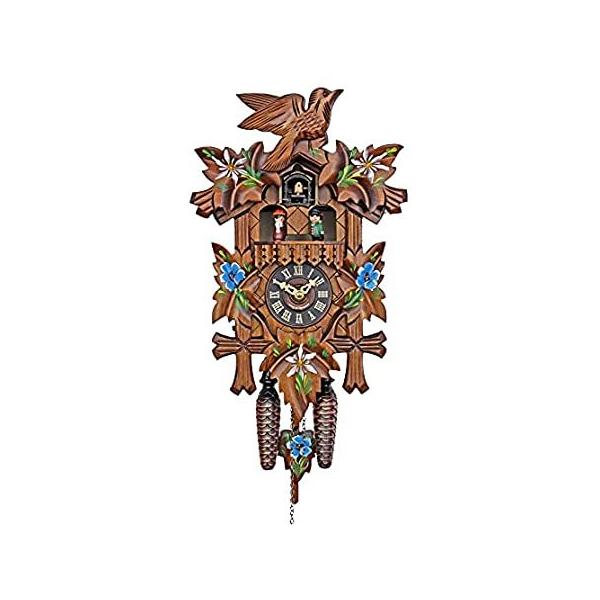 Engstler Quartz Cuckoo Clock - Alpine Flowers Handpainted