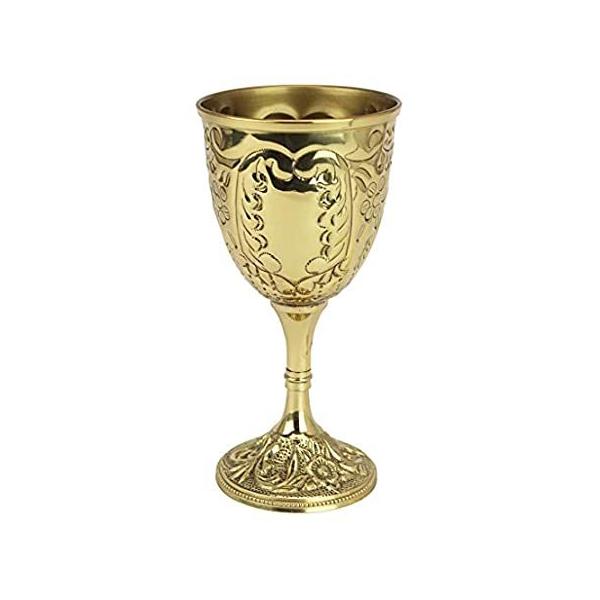 (Single) - The King's  Chalice Embossed Brass Goblet ���s�A���i