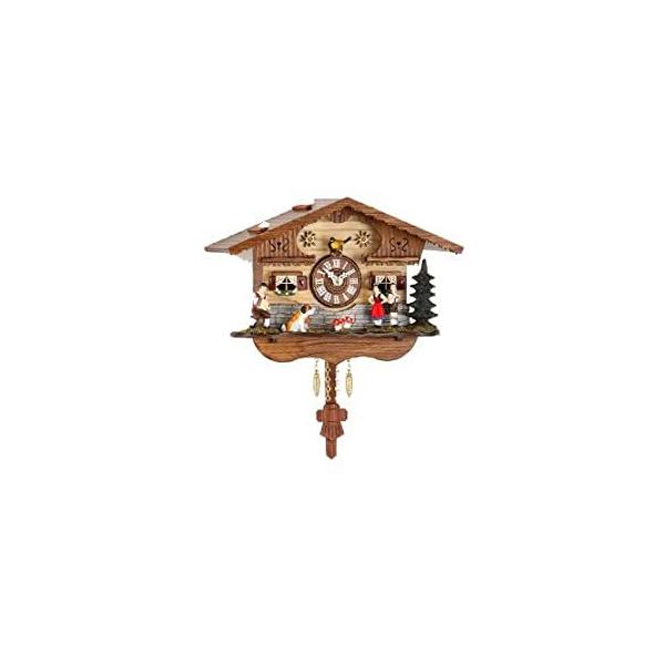 Trenkle Kuckulino Black Forest Clock with Quartz Movement and Cuckoo Chime