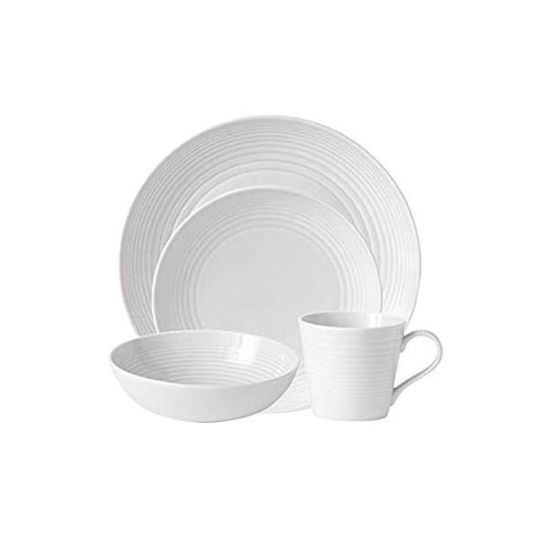 Gordon Ramsay by  Doulton Maze White 4-Piece Set by  Doulton sAi