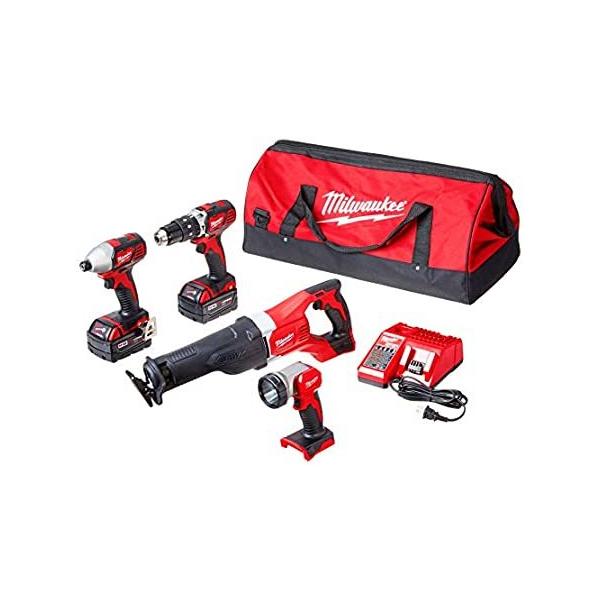 MILWAUKEE'S 2696-24 M18 Cordless Compact Combo Tool Kit