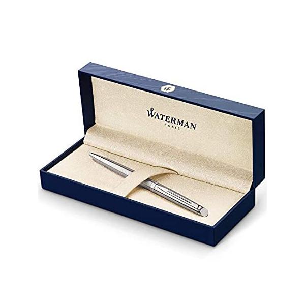 Waterman Hemisphere Gift Box includes Medium Chrome Trim Ball Pen - Stainle