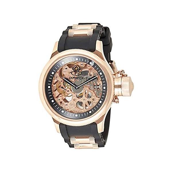 Invicta Men's Russian Diver Rose Gold Stainless Steel and Black 