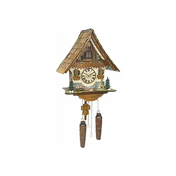 Trenkle Quartz Cuckoo Clock Black Forest House with Music TU 454 QM HZZG