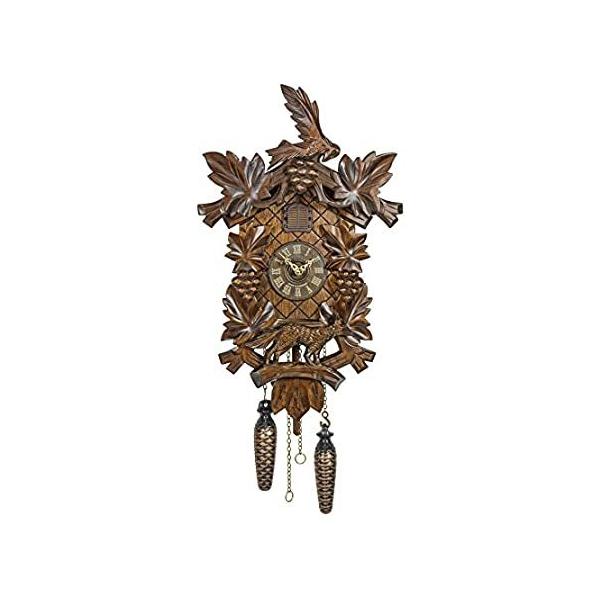 Trenkle Quartz Cuckoo Clock 6 Leaves, Bird, Grapes TU 359 Q