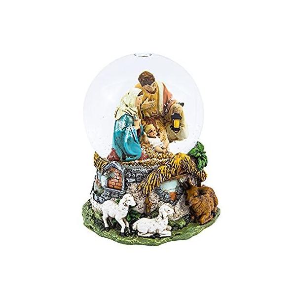 Kurt Adler Holy Family Musical Water Globe, 100mm