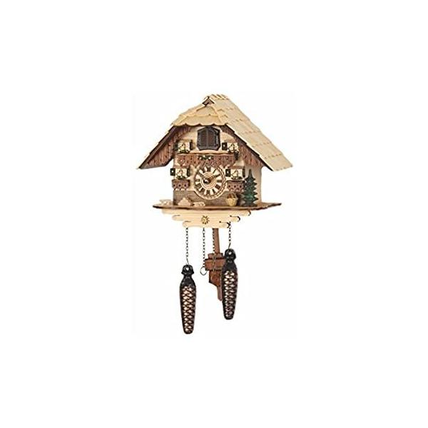 Trenkle Quartz Cuckoo Clock Black Forest House with Music TU 472 QM