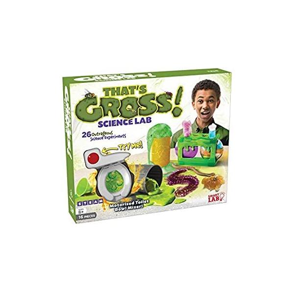 Gross Science Lab Activity Playset w/ 30 experiments 2 toxic waste can beak
