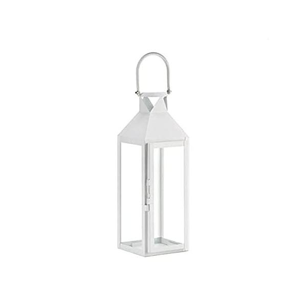 White Manhattan Cable Lantern by Home Locomotion