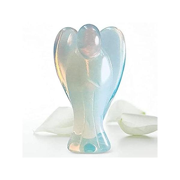 BEAUTIFUL OPALITE POCKET ANGEL 4.5CM, CRYSTAL ENERGY HEALING, GUARDIAN ANGE