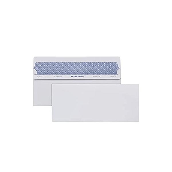 Office Depot(R) Brand Lift Press(TM) Premium Envelopes, 10 (10cm x 24cm .),