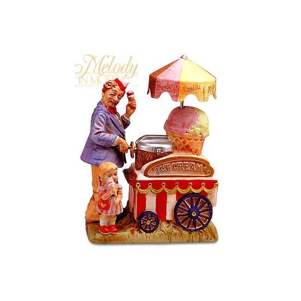 waco Melody in Motion Ice Cream Vendor Animation &amp; Musical Figure #07089