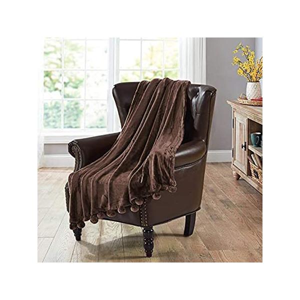 BNF Home�@�|���|���t���x�b�h�E�J�E�`�p�X���[�u�����P�b�g�i127x152cm�j 50 X 60" �u���E�� BNFPOM01CH