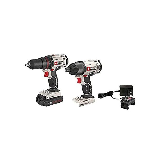 PORTER-CABLE PCCK604L2 20V Max Lithium Ion 2-Tool Combo Kit by PORTER-CABLE