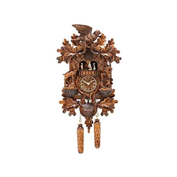 Trenkle Quartz Cuckoo Clock Hunting Clock, with Music, Turning Dancers
